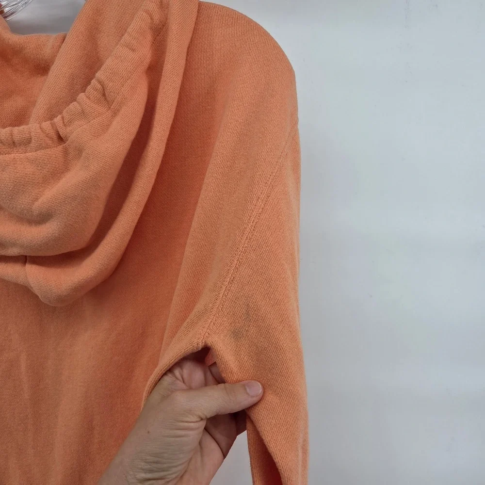 Ralph Lauren Zip Hoodie Large Orange Kids Lightweight Preppy‎ Sporty Casual